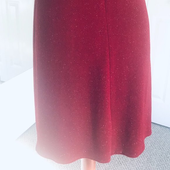 Rabbit Rabbit Rabbit Dress Red Sparkling Cocktail Sleeveless 10 M Dry Cleaned - Picture 7 of 11